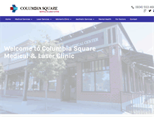 Tablet Screenshot of columbiasquareclinic.com